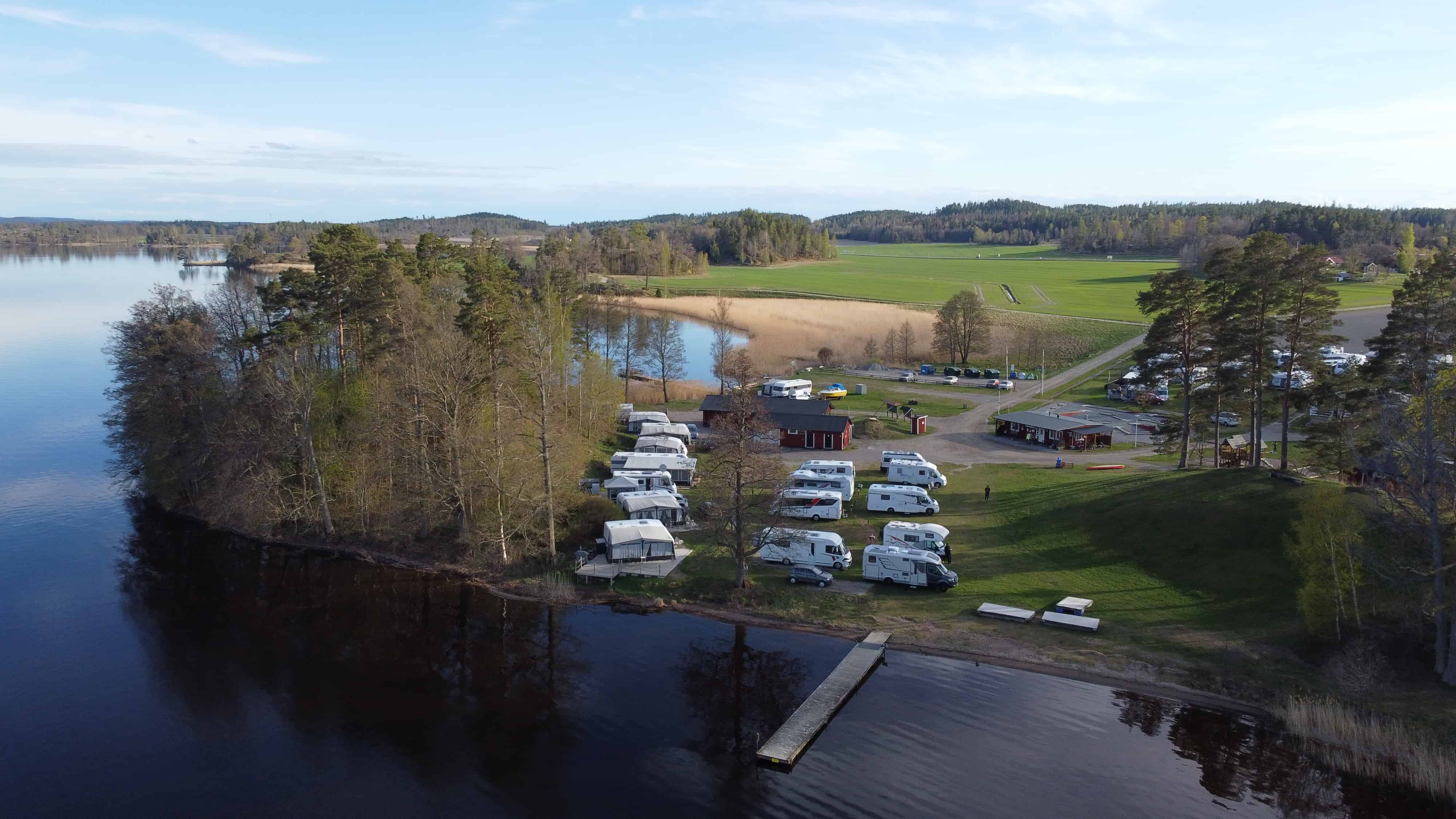 Motorhome pitch with electricity